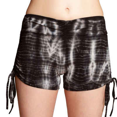 PANASIAM Strandshorts Shorts Batik für Strand Yoga oder Meditation farbecht und angenehm zu Tragen Relaxshorts Damenshorts kurze Sporthose