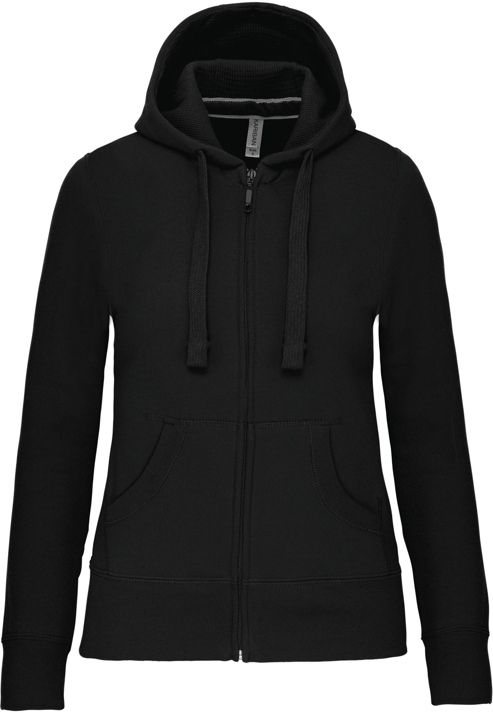 Kapuzensweatjacke DAMEN KAPUZENSHIRT mit Reißververschluss