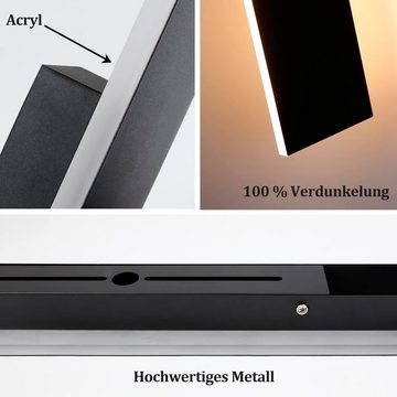 ZMH LED Wandleuchte IP54 Villa Außenwandleuchte aus Acryl, LED fest integriert, Warmweiß