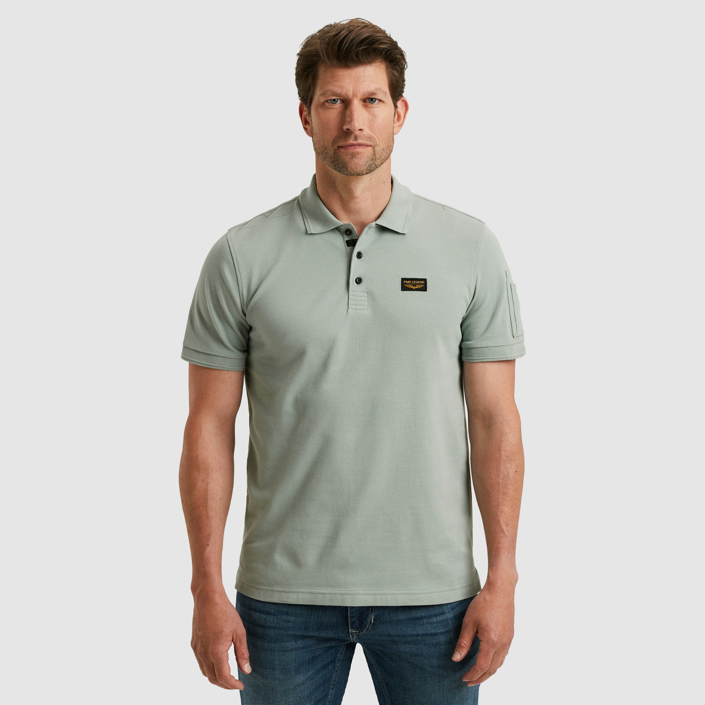 PME LEGEND Poloshirt mit Logostickerei