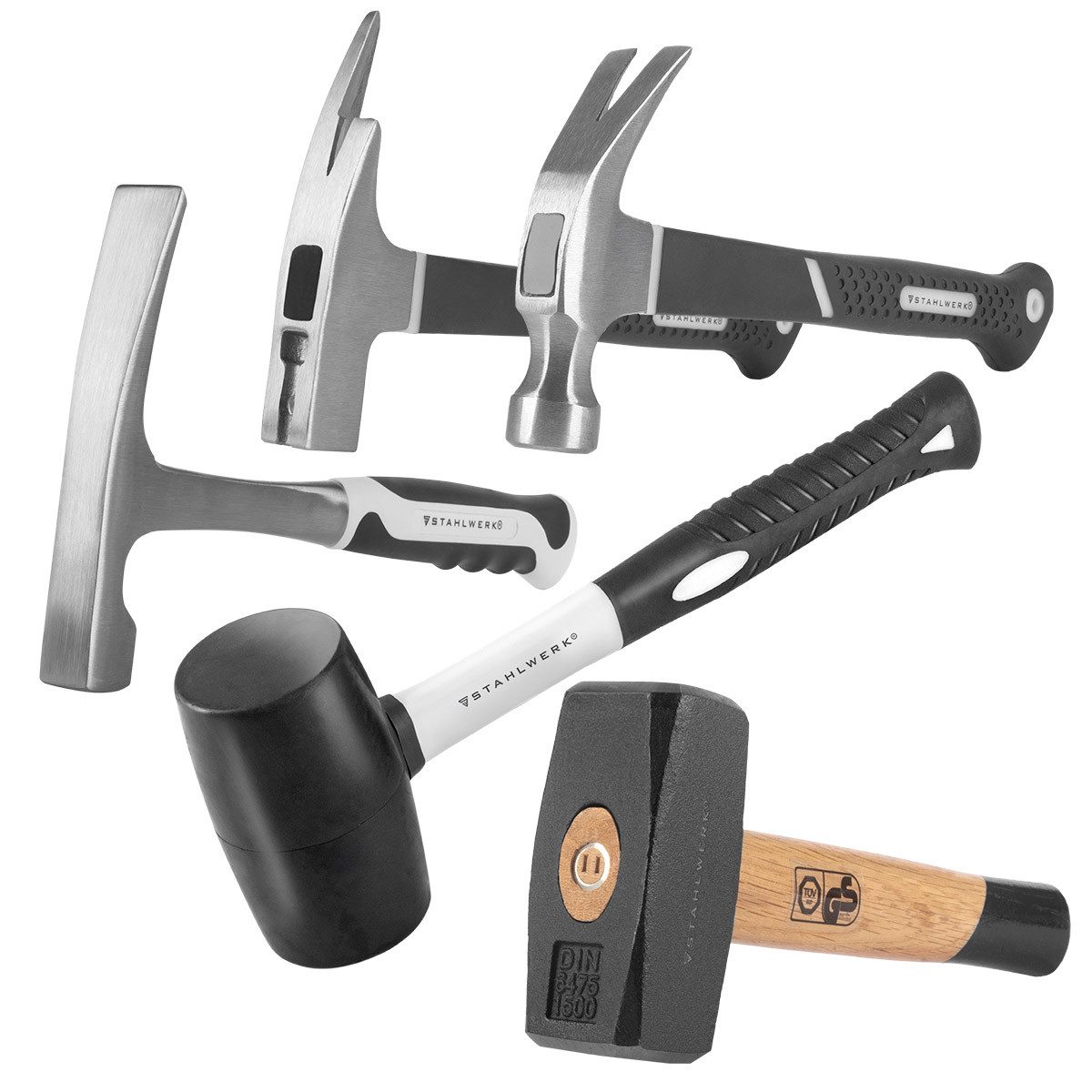 STAHLWERK Vorschlaghammer Hammer 5er Set mit günstig online kaufen