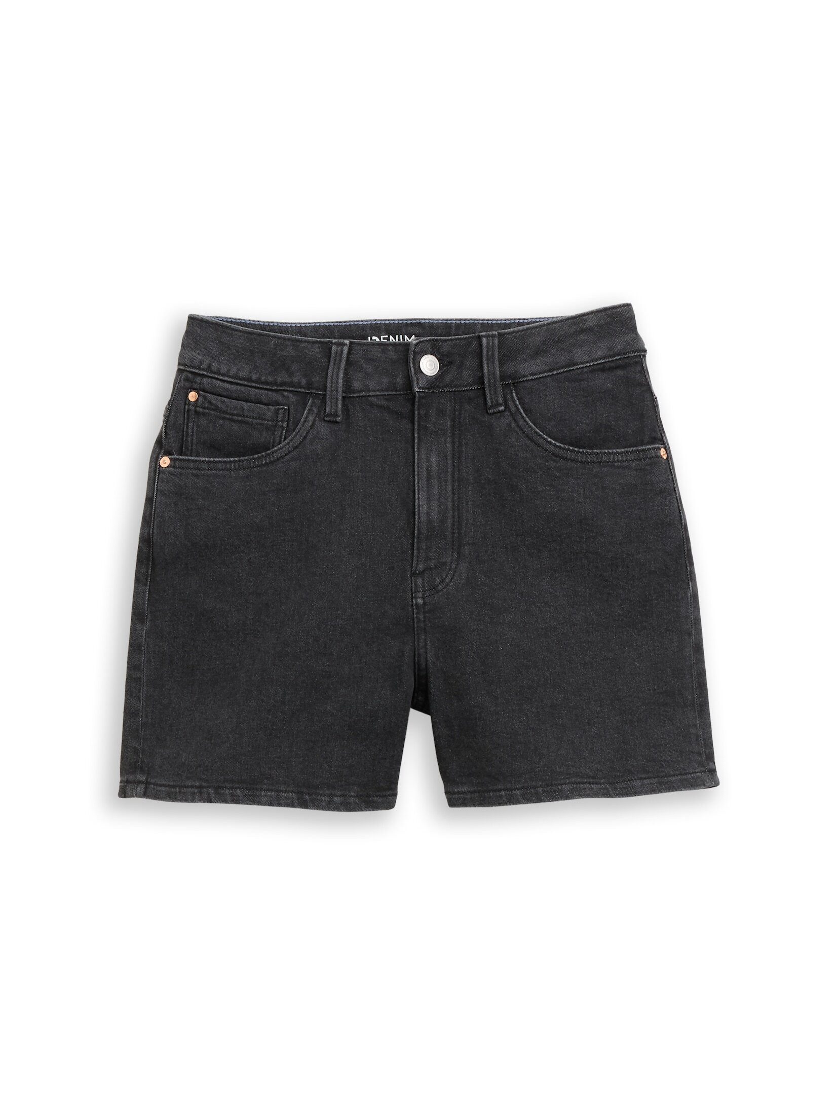 TOM TAILOR Denim Jeansshorts Jeanshosen TTELIN STRAIGHT High Waist Jeans Shorts