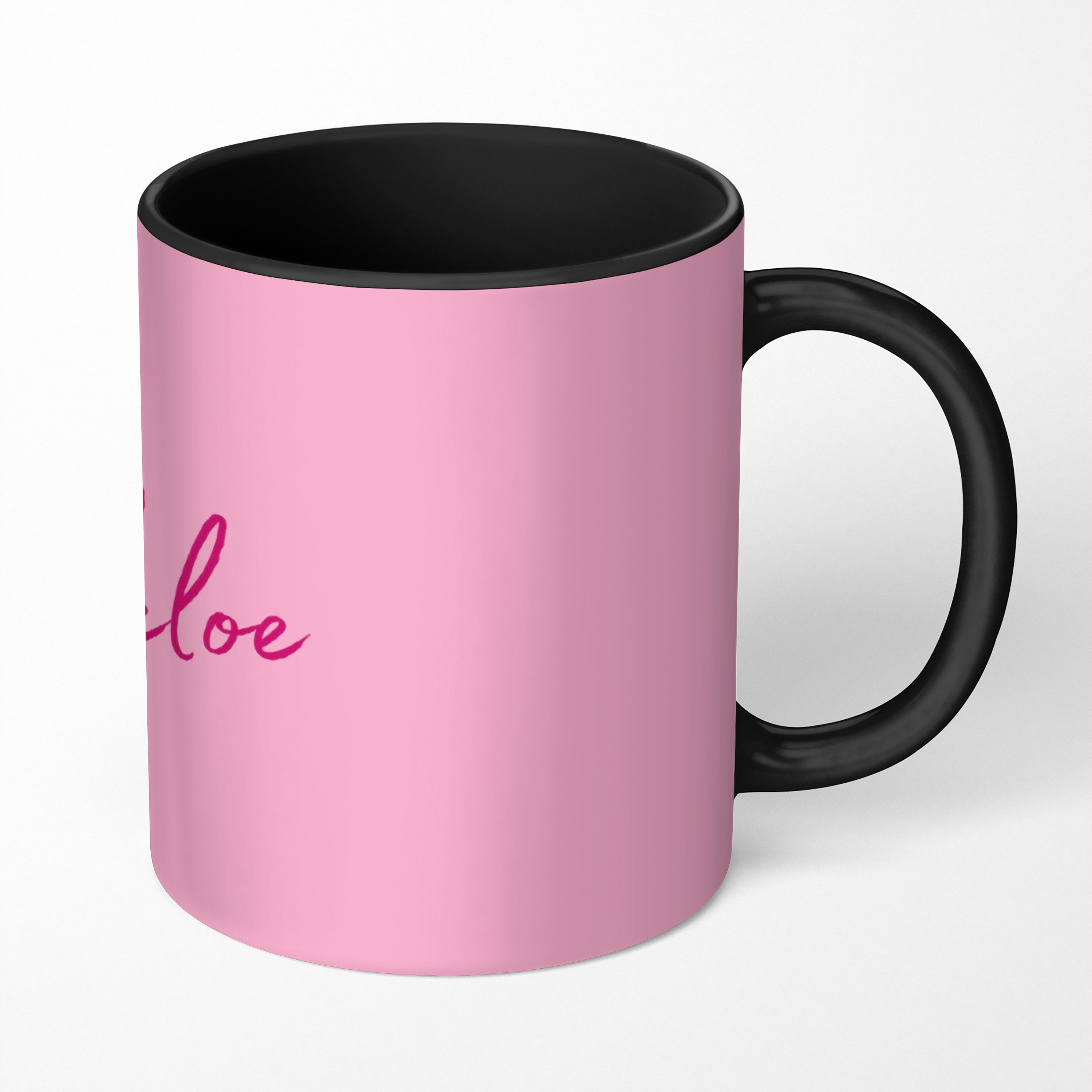 MuchoWow Tasse Zehentrenner - Rosa - Minimalistisch, 1-tlg., Keramik, Farbwechsel, Kaffee Tassen, Teetasse, Zaubertasse, Geschenk