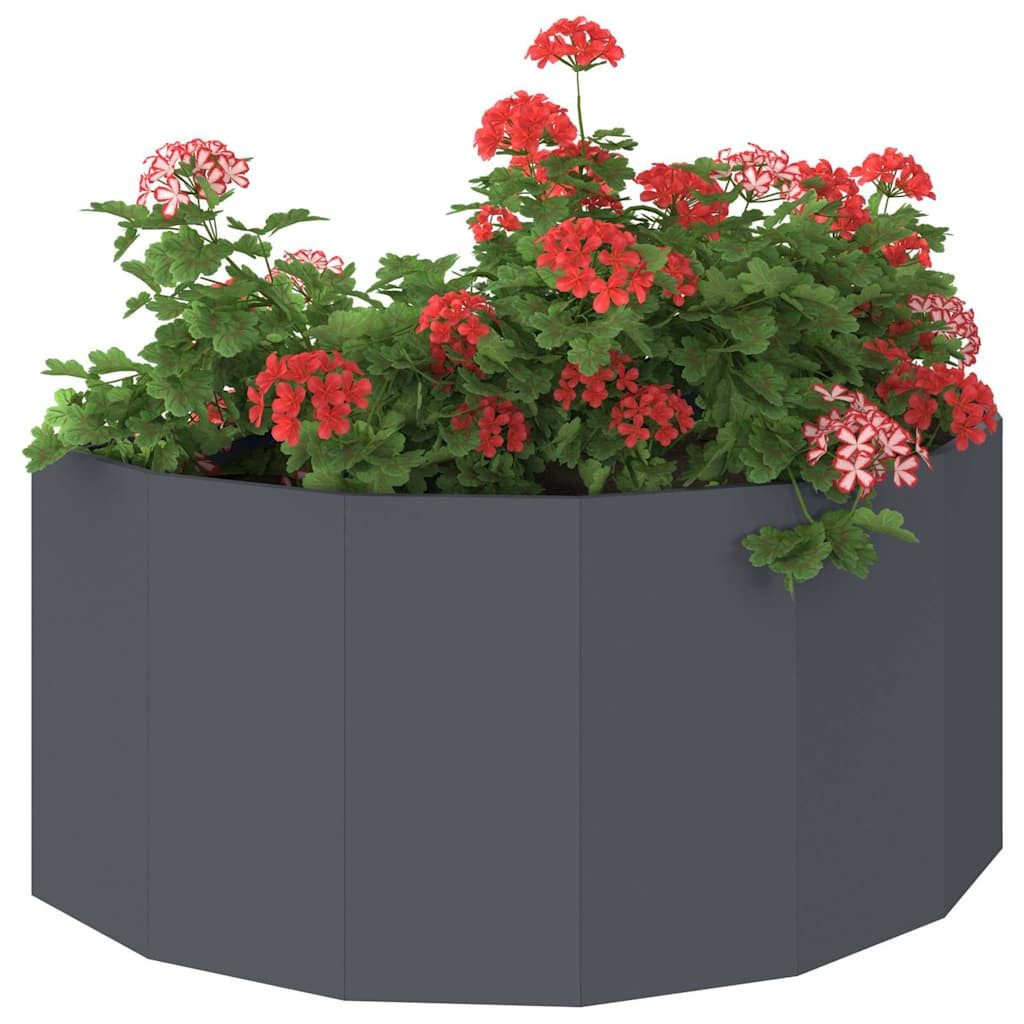 vidaXL Blumentopf Pflanzkübel Anthrazit 120 x 60 x 50 cm Stahl (1 St)
