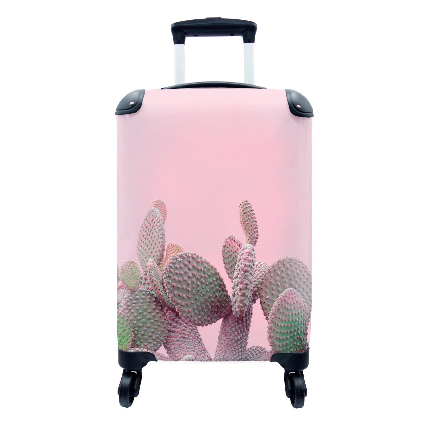 rollen, - Kaktus - Handgepäck Ferien, Rollen, MuchoWow Pflanzen Reisetasche Sommer, mit Reisekoffer für 4 Handgepäckkoffer Trolley,