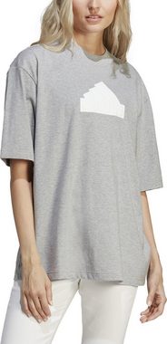 adidas Sportswear Kurzarmshirt Boyfriend-Fit BOS Oversize Damen Trainingsshirt grau