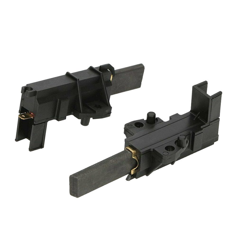Trade-Shop Ersatzbürste 2x passend für CESET-Motoren wie MCA61/64-148/BC1/ZN1/KT16, 5mm x 13,5mm x 32mm Motorkohlen Kohlebürsten Schleifkohlen, (2-tlg), Geeignet für viele Waschmaschinen-Motoren - mit Halter