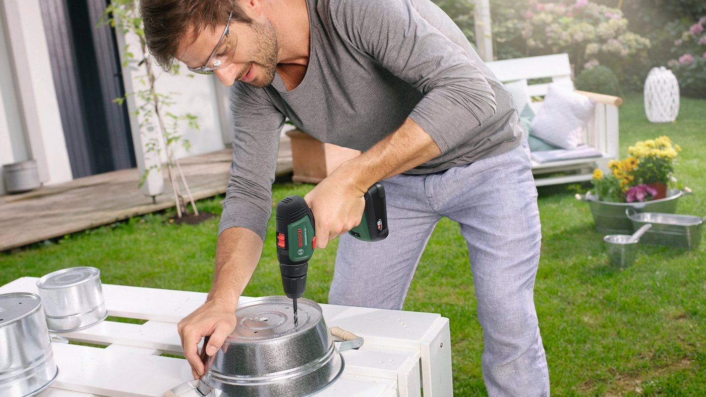 Thumbnail - Bosch Home & Garden Akku-Schrauber Universaldrill 18V, 1450 U/min, 40 Nm, mit Akku und Ladegerät