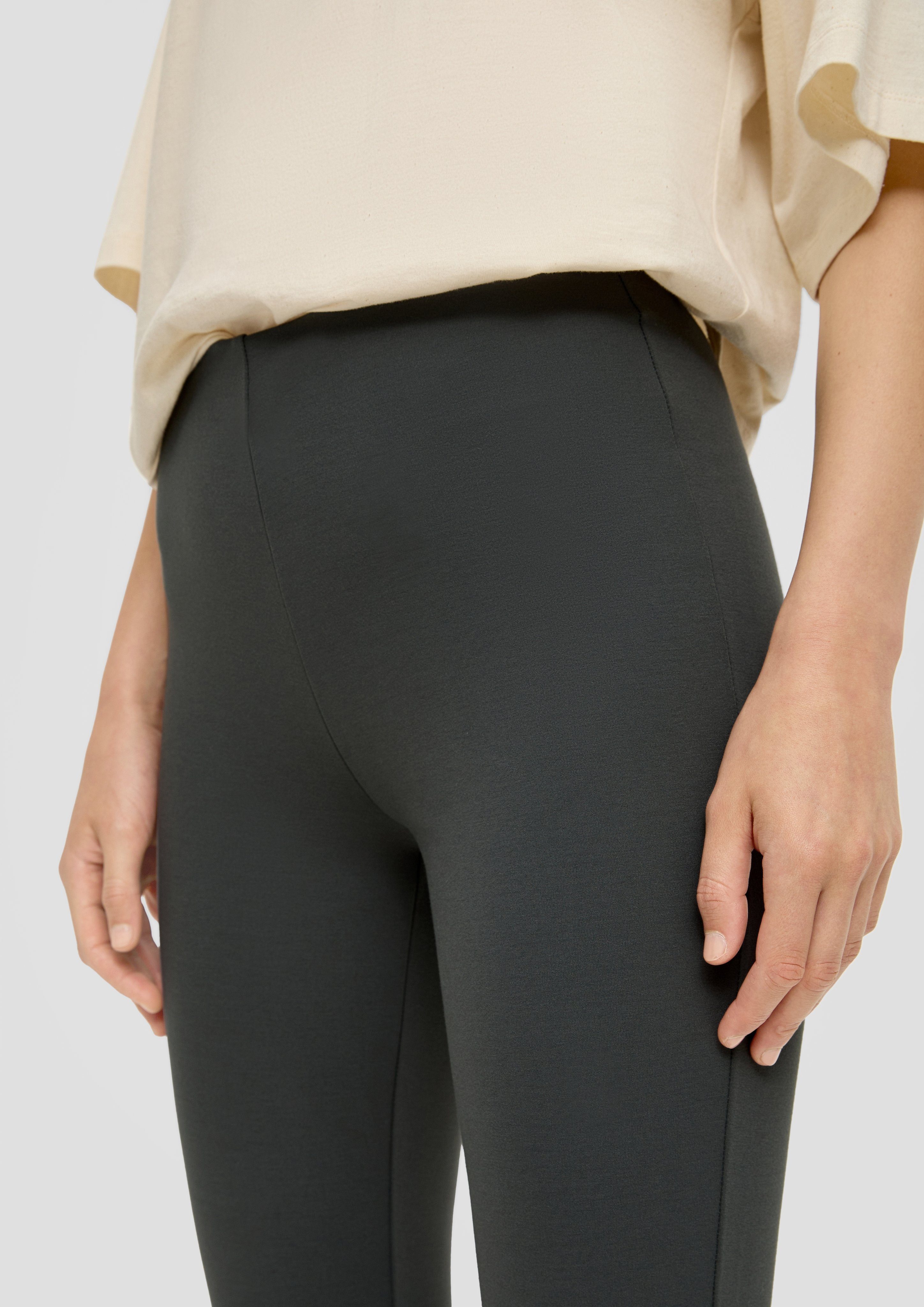 s.Oliver Leggings mit green knöchellanger Schnittform