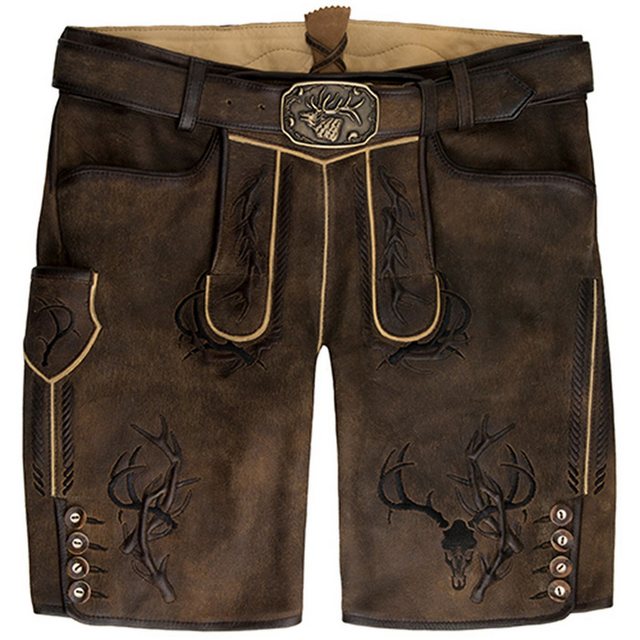 Spieth & Wensky Trachtenlederhose Lederhose Herren kurz - DRAGON - zeder/sc günstig online kaufen