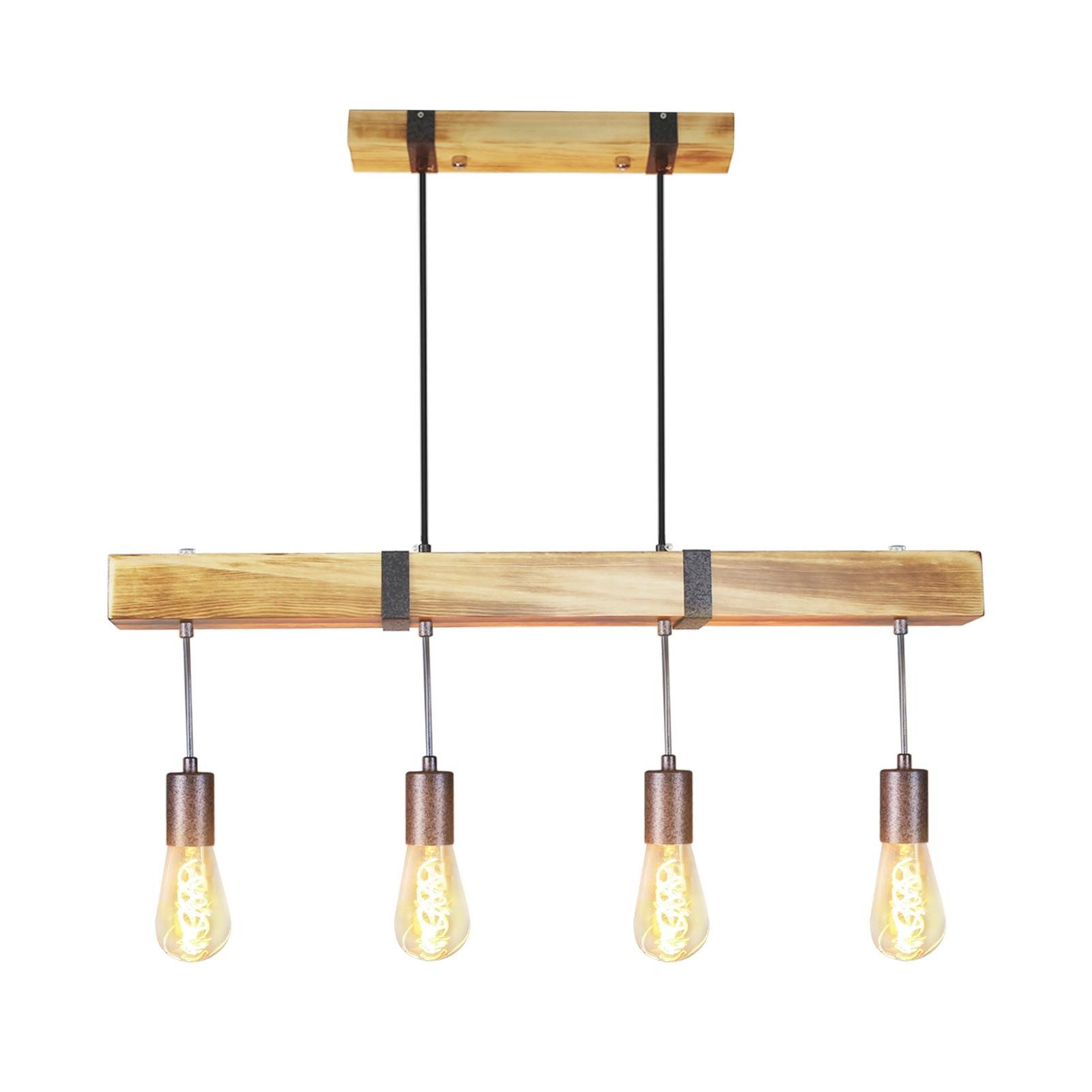 ZMH Pendelleuchte Vintage Holz Retro Hängeleuchte günstig online kaufen