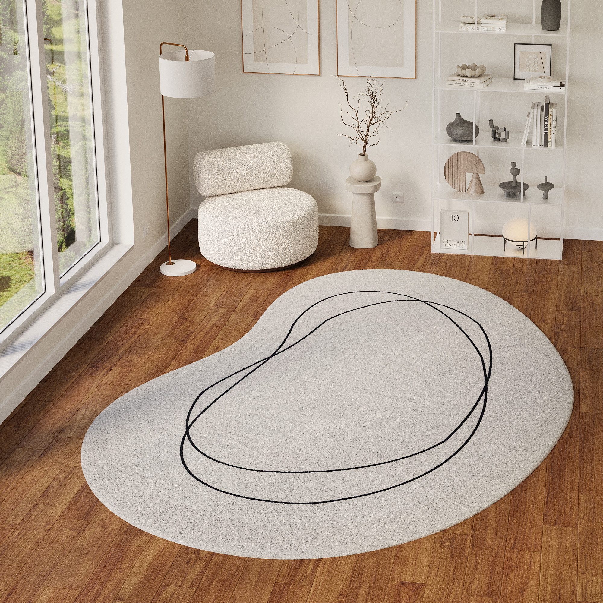 Tapiso Designteppich WISP, Höhe: 7 mm, Wohnzimmer, Schlafzimmer