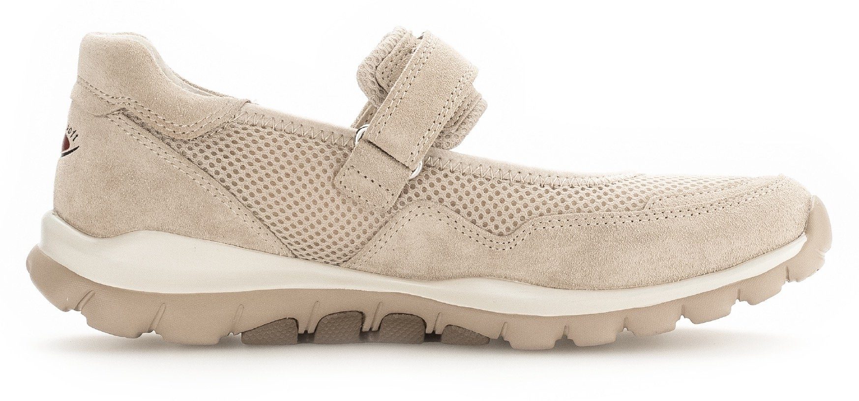 rollingsoft Riemchenballerina, Klettschuh, Freizeitschuh, Komfortschuh mit Lochmuster