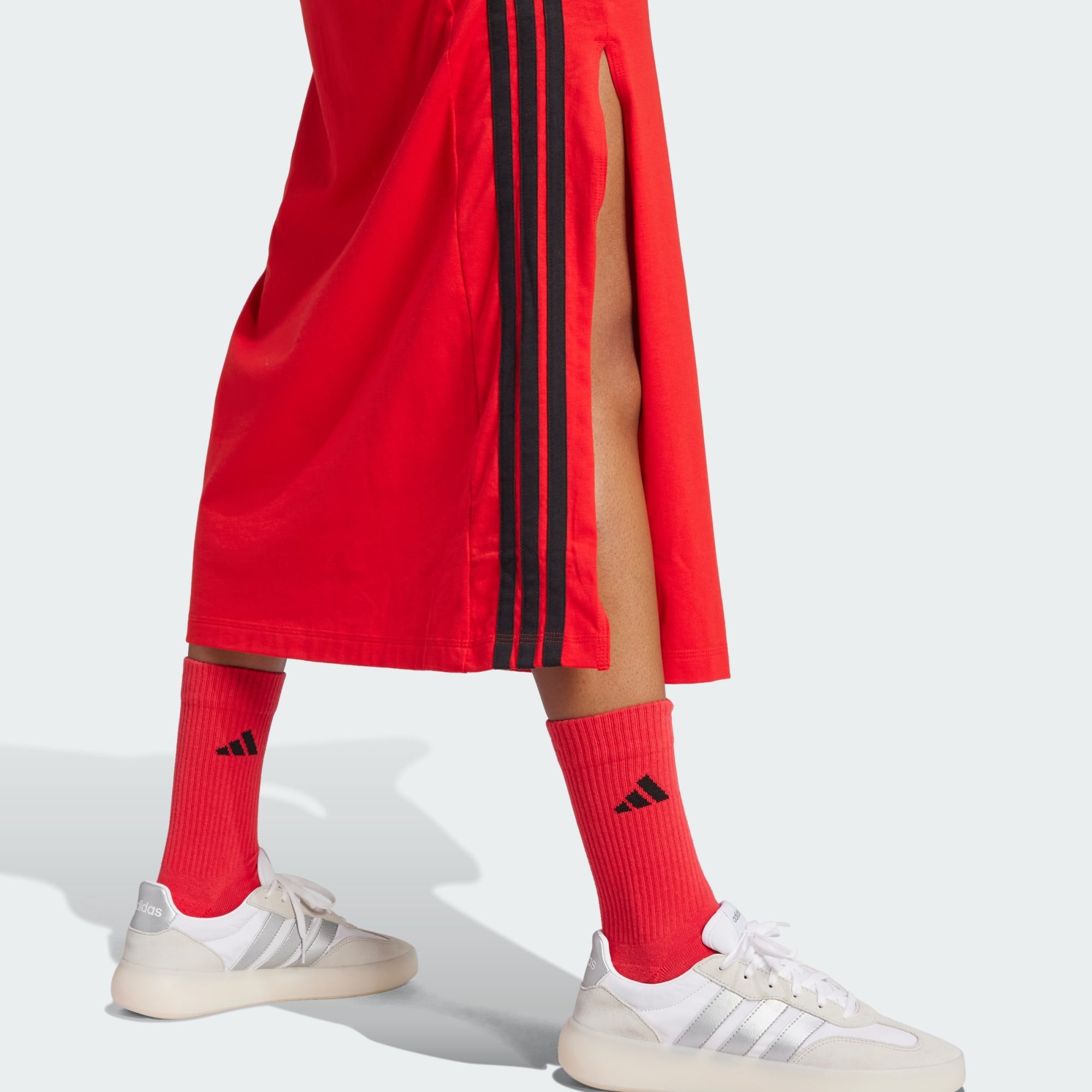adidas Sportswear Maxikleid ESSENTIALS 3-STREIFEN LONG RACERBACK KLEID (1-tlg) – Bild 4 von 5