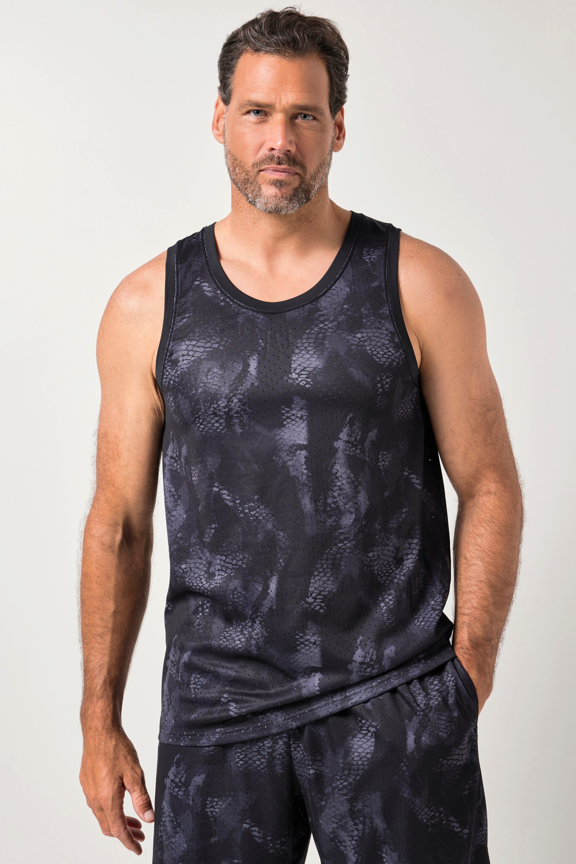 JP1880 T-Shirt Mesh-Tanktop Fitness Alloverprint QuickDry