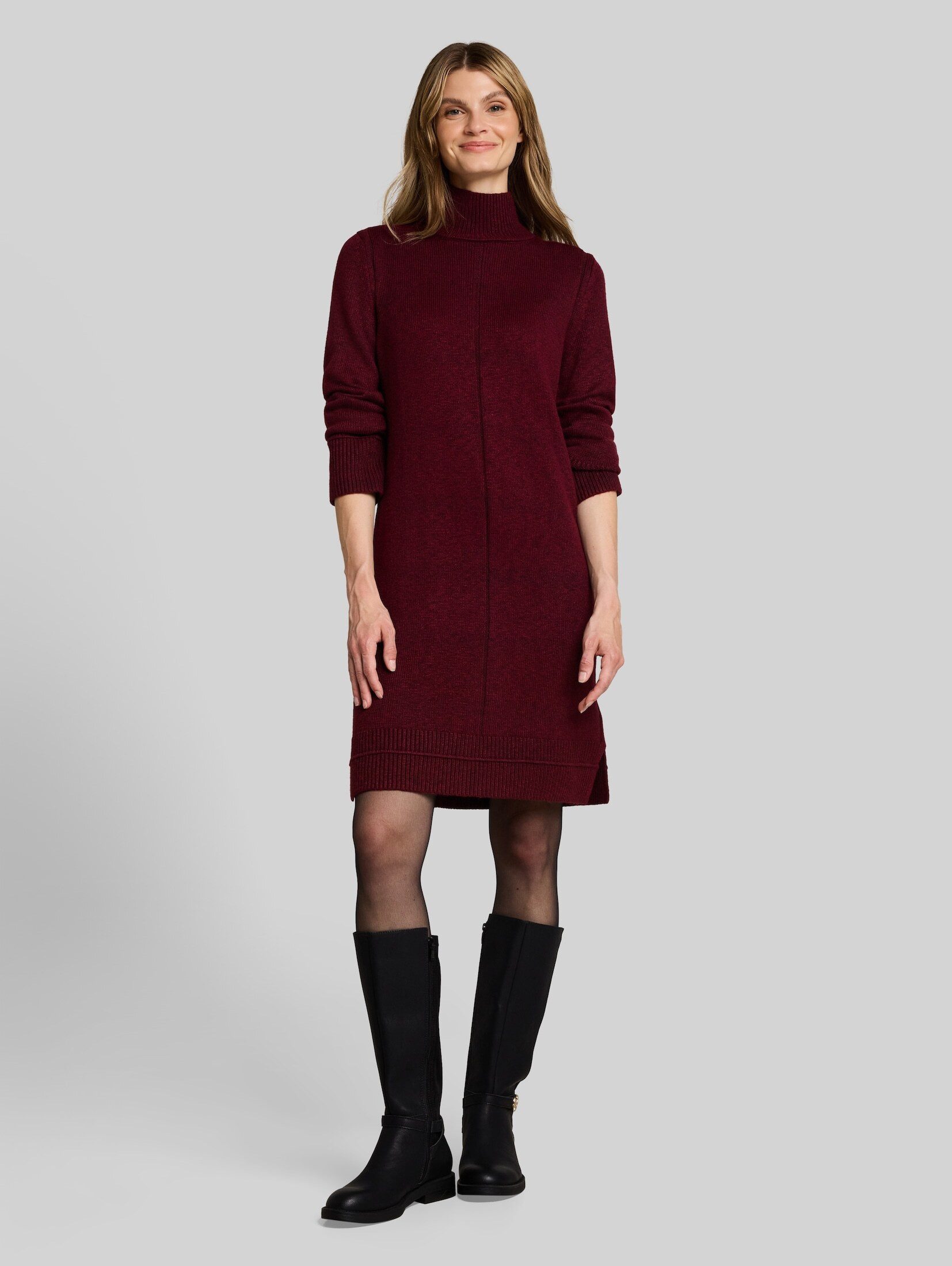 TOM TAILOR Sommerkleid Kleider & Jumpsuits Cosy Strickkleid mit Stehkragen