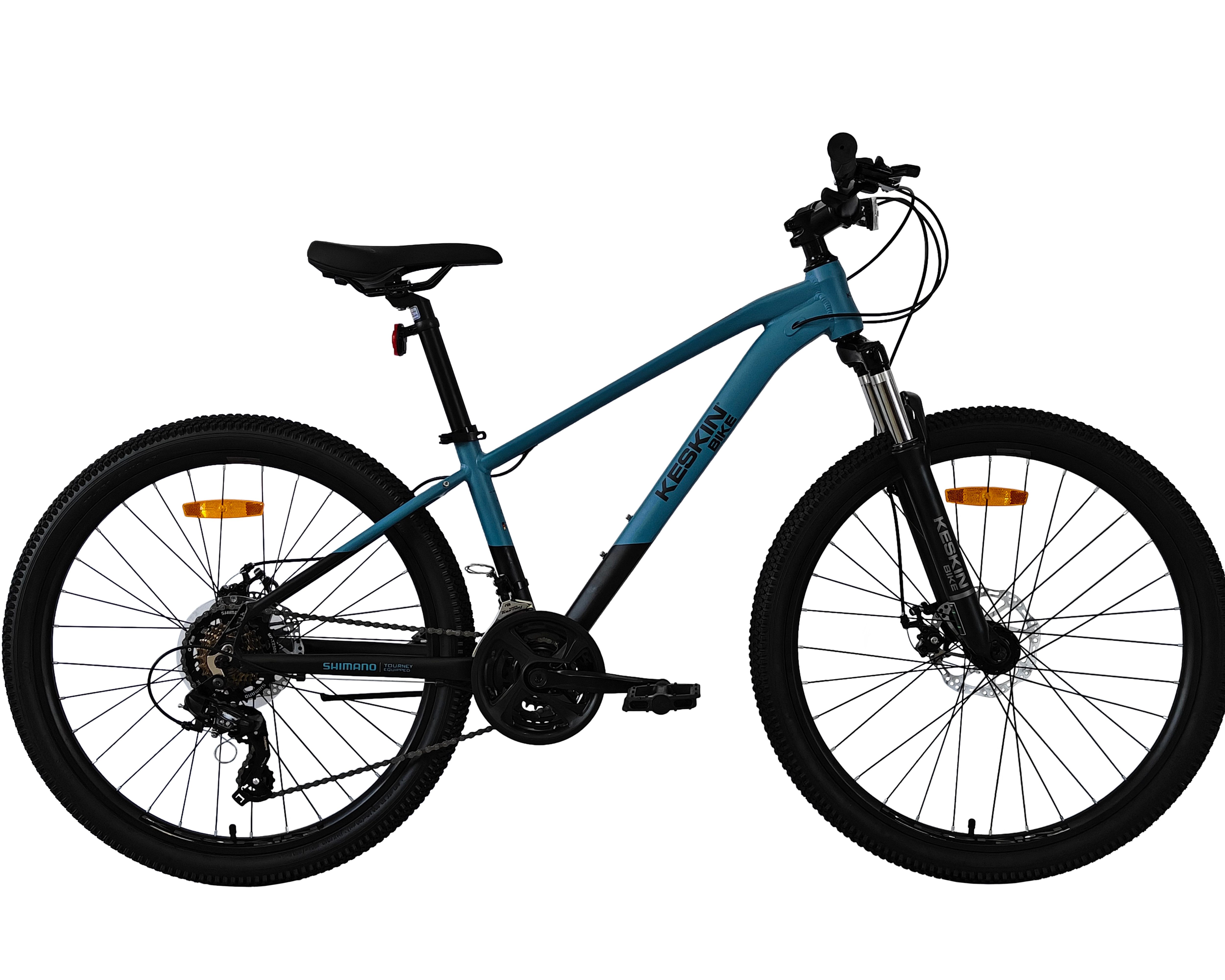 Keskin eBike Mountainbike Keskin MTB1, 29 Zoll Fahrrad für Herren Damen, Mädchen und Jungen, 21 Gang Shimano RD-TY300D/EF500 Schaltwerk, Kettenschaltung, (Aluminiumrahmen, mechanischen Scheibenbremsen), mit 29"x2,35" Luftreifen ideal für Gelände und Alltag