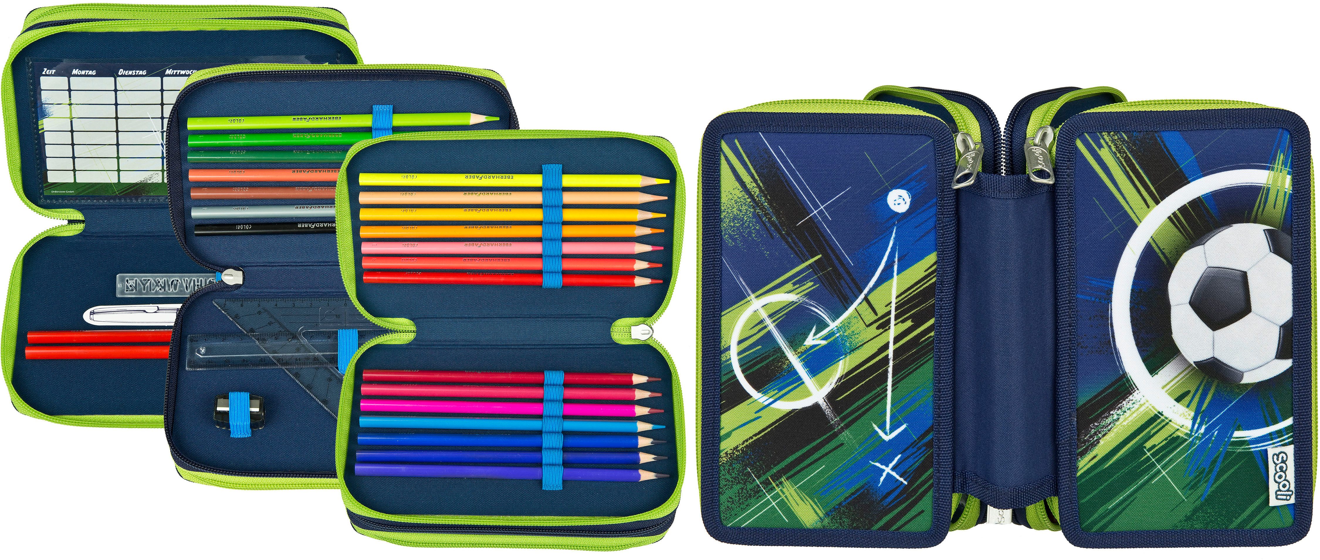 Scooli Federmäppchen Tripledecker