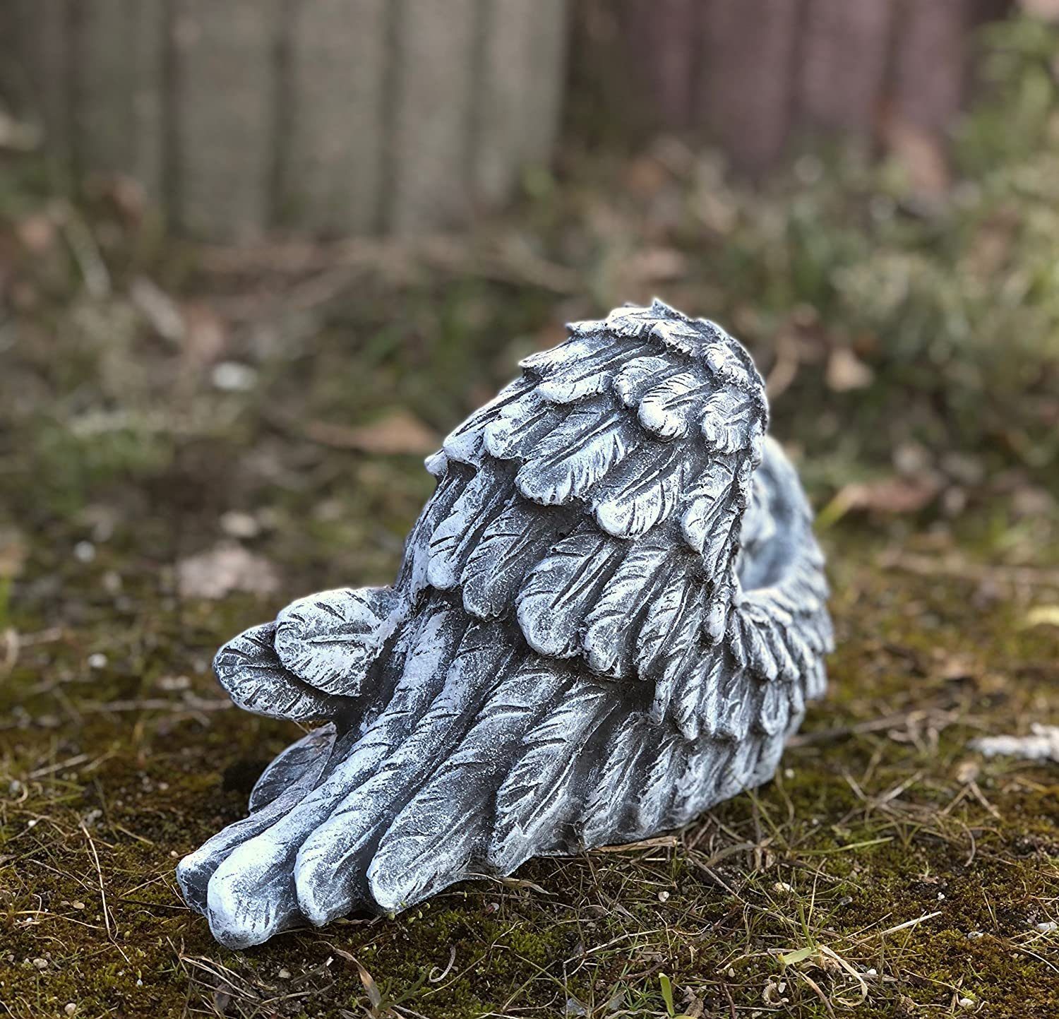 Stone and Style Engelfigur Steinfigur Engel im Flügel