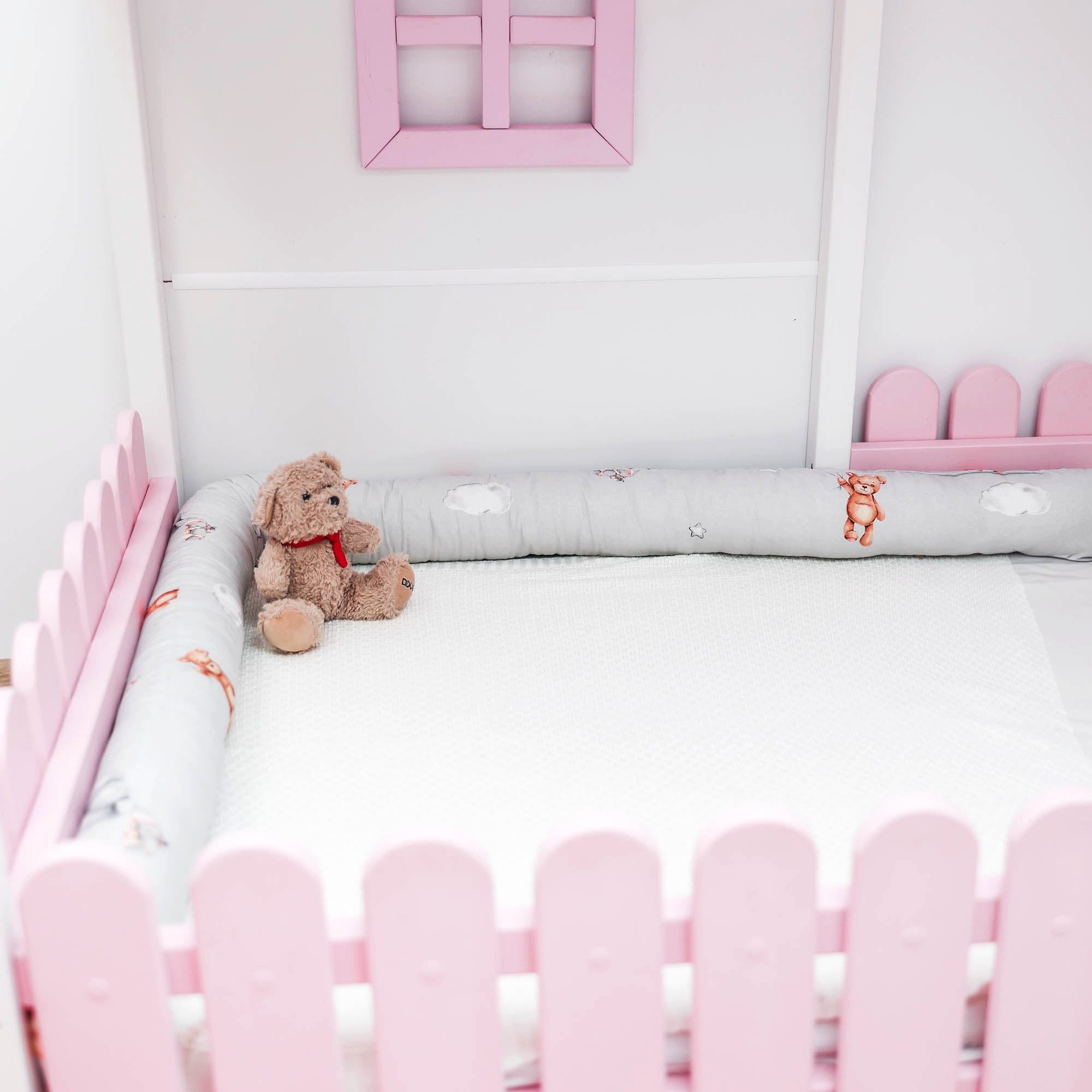 Totsy Baby Nestchenschlange XXL Bettschlange 300 cm Teddybären