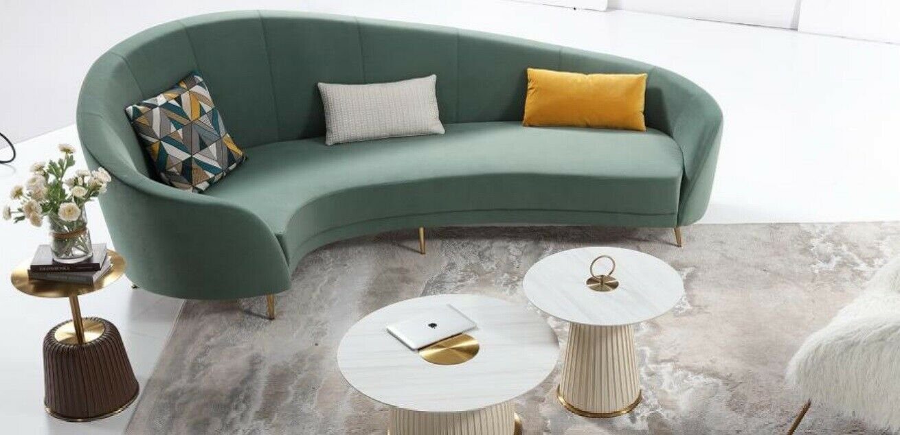 JVmoebel Wohnzimmer-Set, Rund Modernes + Couchtisch Wohnzimmer Sofa Sofa