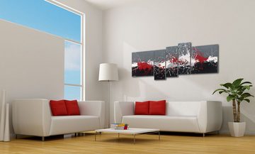 WandbilderXXL XXL-Wandbild Emotional Blast 210 x 80 cm, Abstraktes Gemälde, handgemaltes Unikat