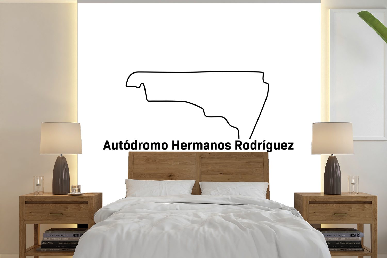 MuchoWow Fototapete Formel 1 - Mexiko - Rennstrecke, Matt, bedruckt, (5 St), Vinyl Tapete für Wohnzimmer oder Schlafzimmer, Wandtapete