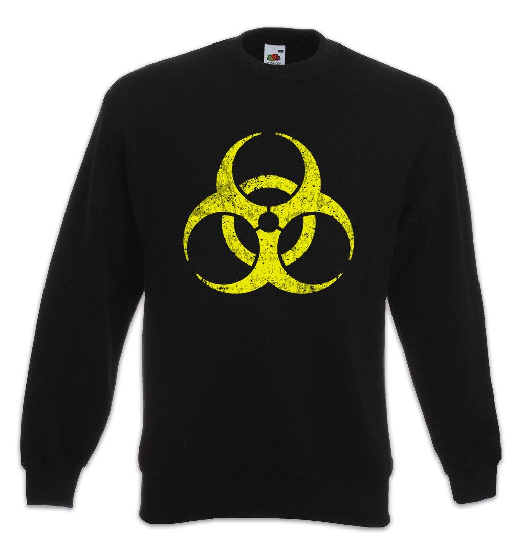 Sweatshirt Black Biohazard Vintage Symbol Sweatshirt Goth TBBT Cyber Hardcore