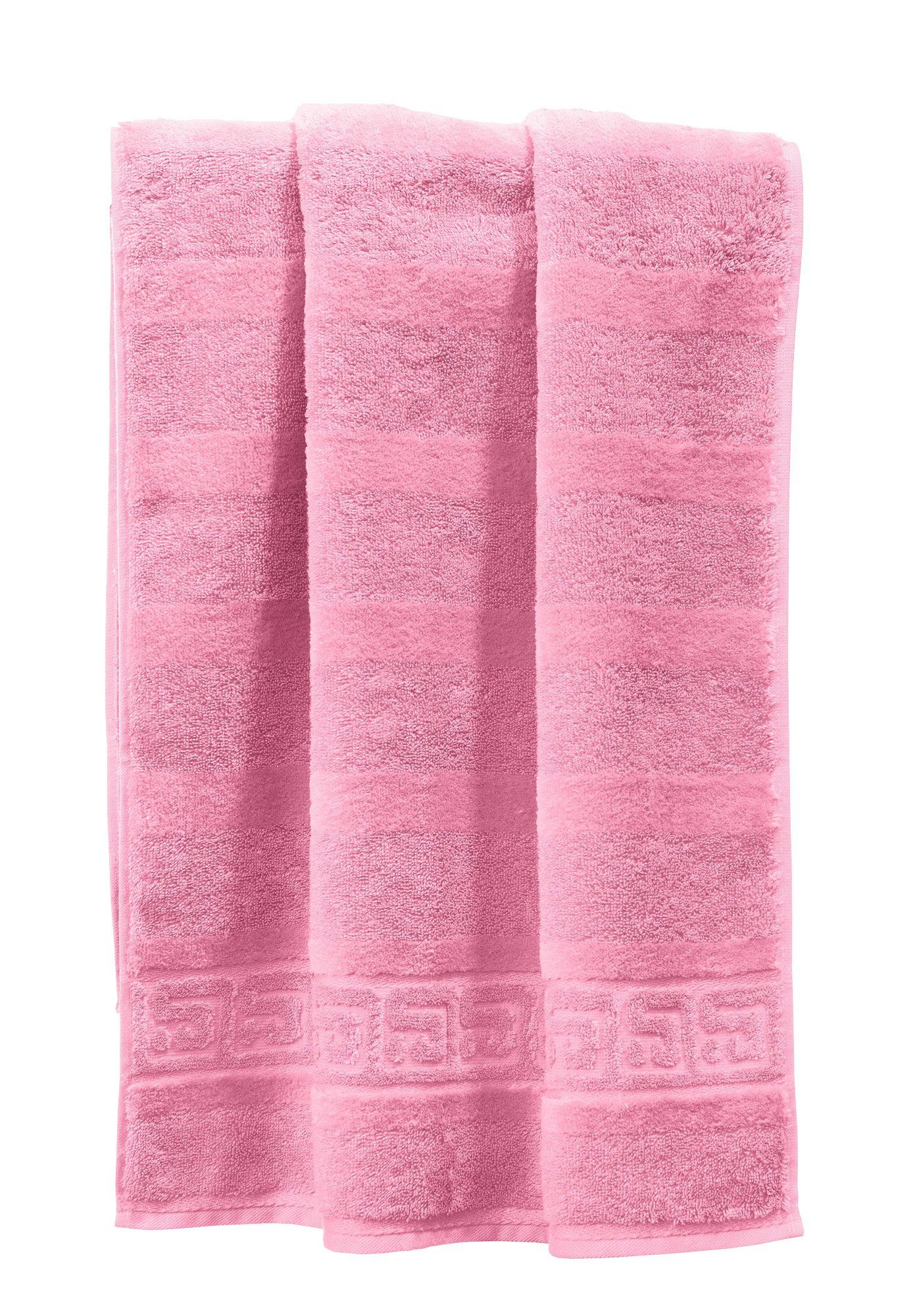 Cawö Handtuch Handtuch "1001 Noblesse", Frottier (1-St), Walk-Frottier Uni rosa | Alle Handtücher