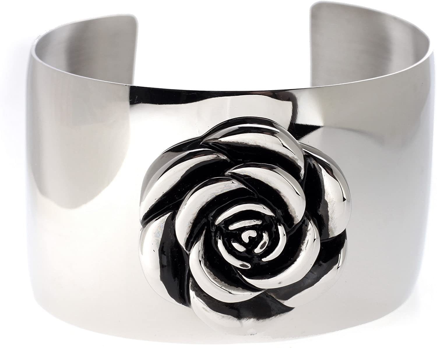 Karisma Edelstahlarmband Frauen Edelstahl Silber Armreif Blume Damenschmuck günstig online kaufen