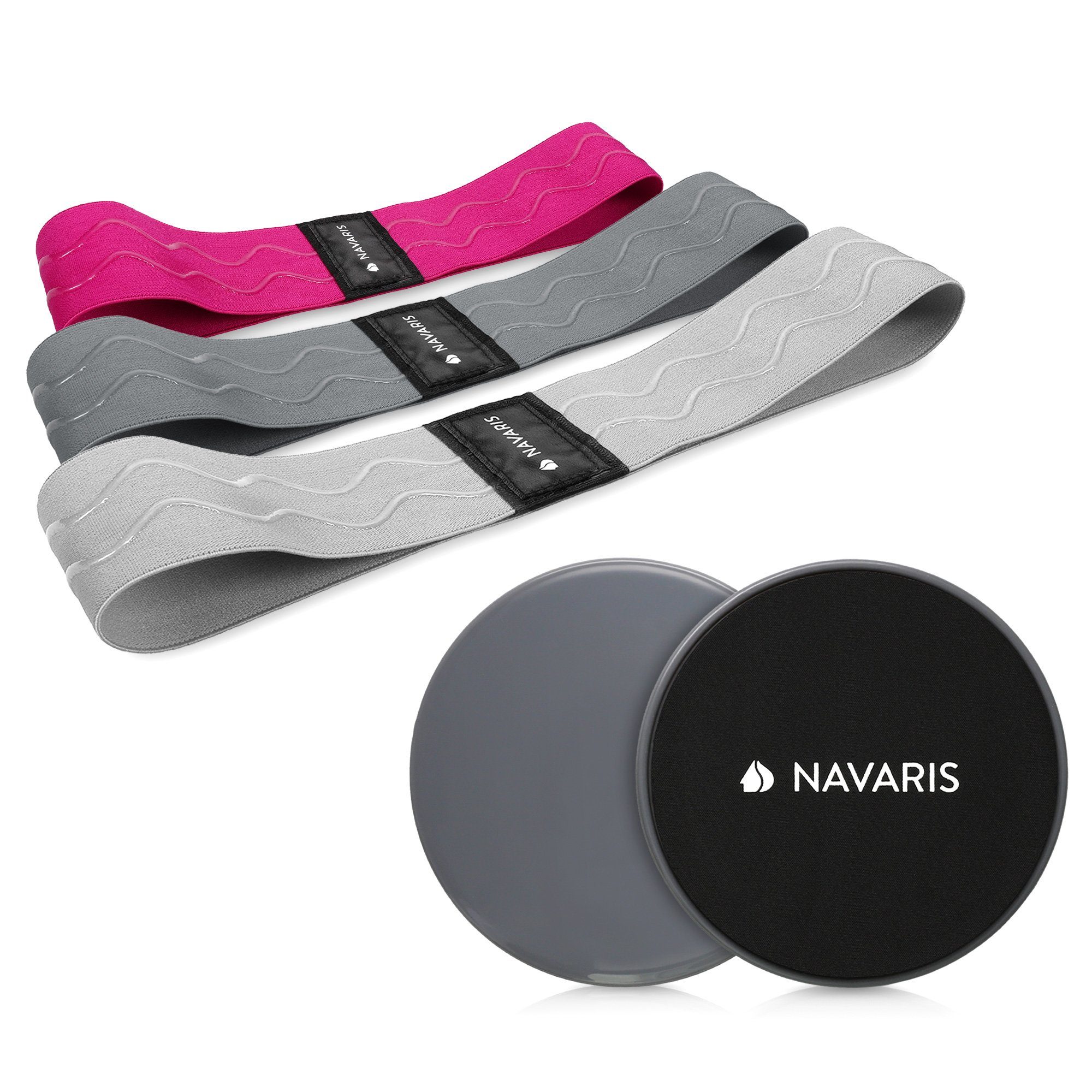Navaris Trainingsbänder Fitness Gym Zuhause Set - Widerstandsbänder Bänder für