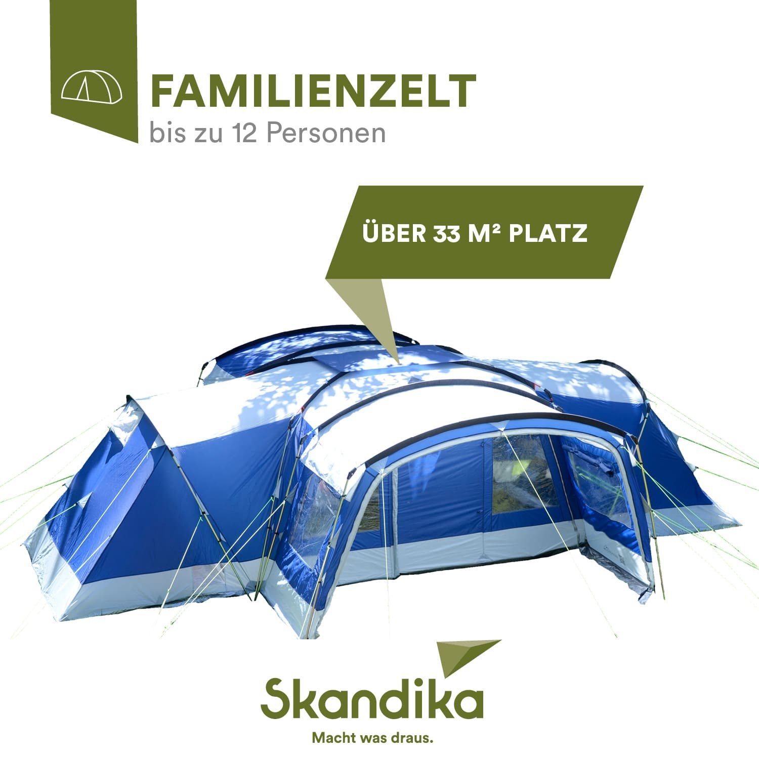 Skandika Kuppelzelt Nimbus 12 Gruppenzelt, Campingzelt günstig online kaufen