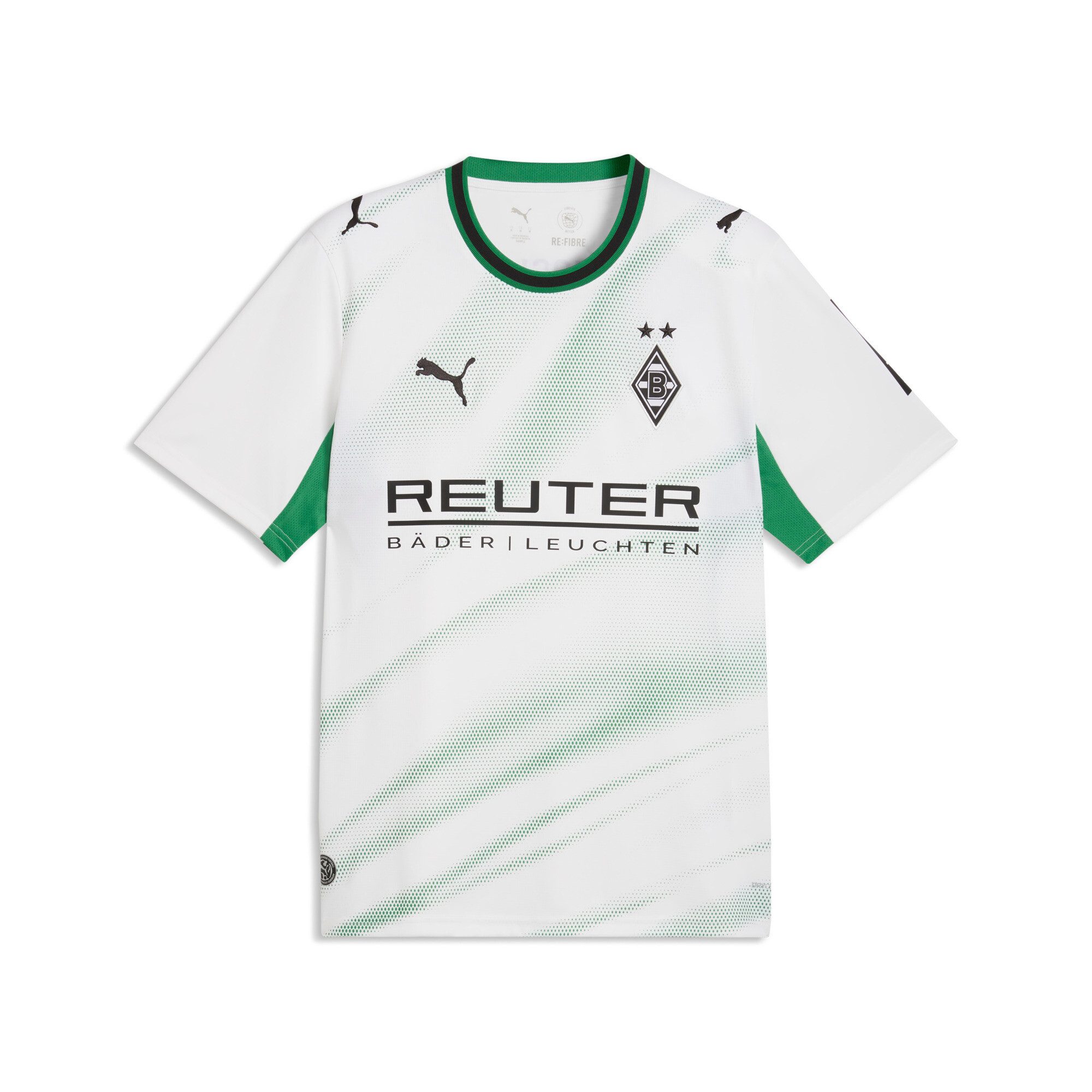 PUMA Fußballtrikot BMG HOME JERSEY REPLICA für Erwachsene, mit Rundhalsausschnitt, atmungsaktiv