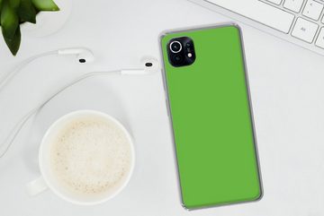 MuchoWow Handyhülle Grün - Farben - Natur, Phone Case, Handyhülle Xiaomi Mi 11, Silikon, Schutzhülle