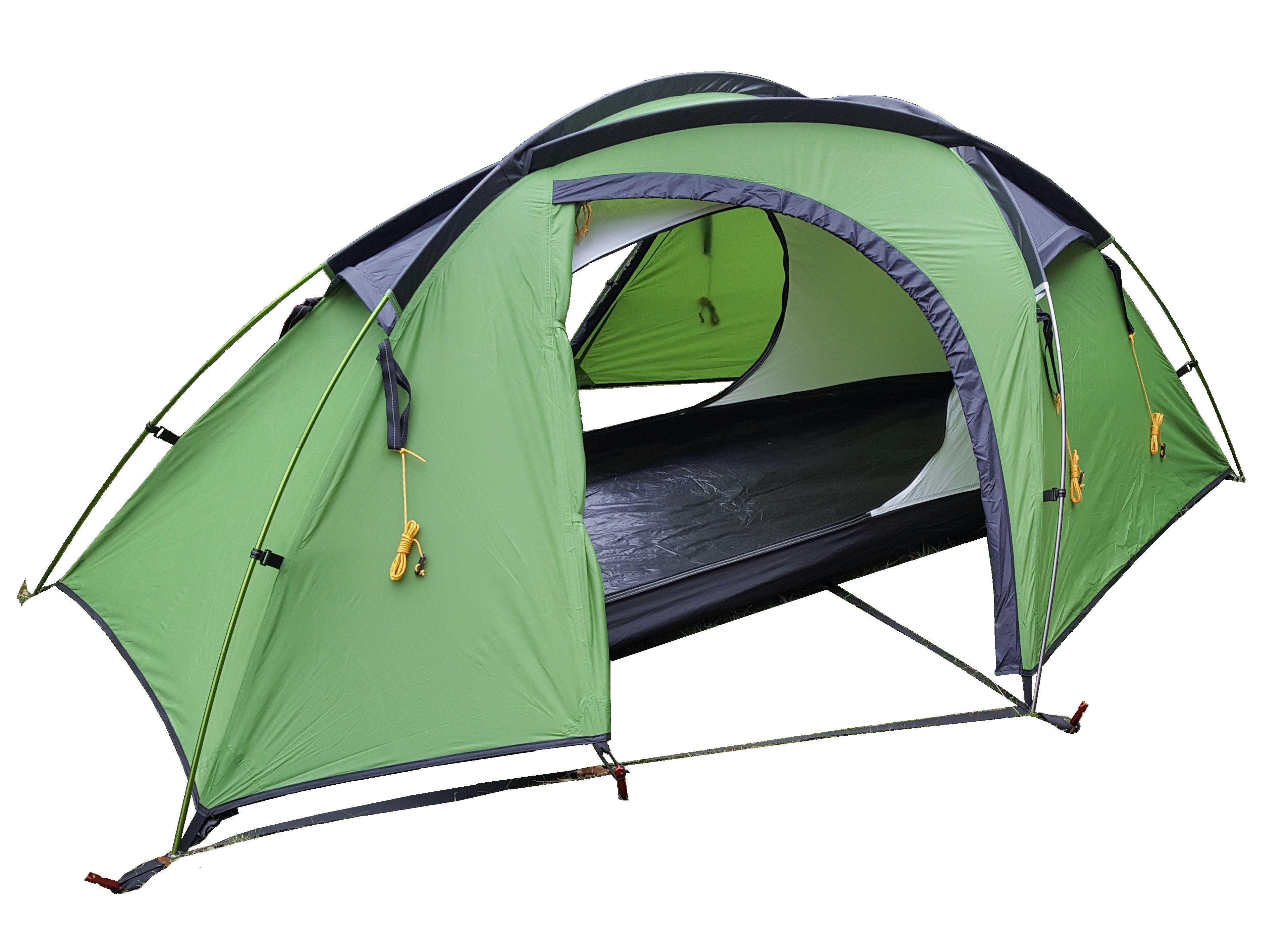 Geodätzelt Expeditionszelt grün Kuppelzelt 1 Personen Zelt Silikon TP1x