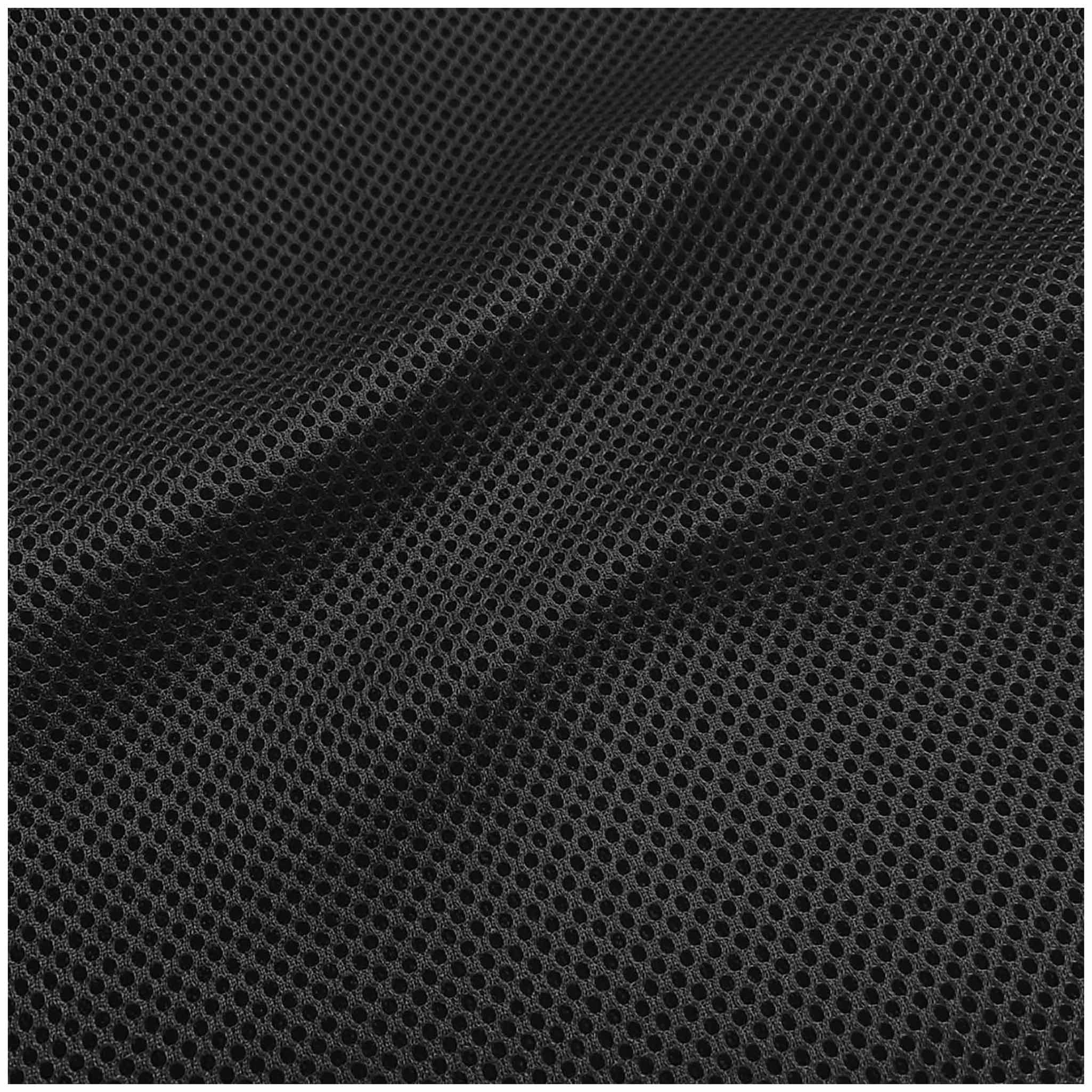 maDDma Stoff 3D Air Mesh 4mm Distanzgewebe 150cm Meterware Polyester Rucksack DIY, schwarz