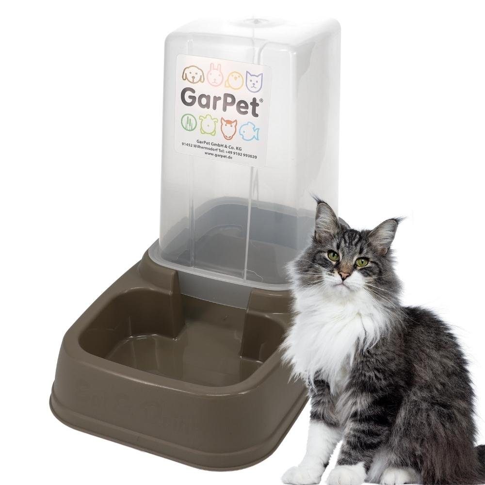 GarPet Hunde-Futterspender Automatischer Futterspender Wasserspender 2in1 für Hunde Katzen