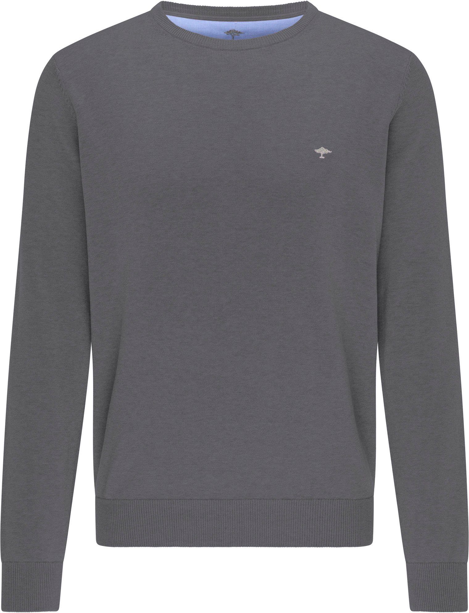 FYNCH-HATTON Strickpullover FYNCH-HATTON Langarmpullover (1-tlg) mit Logostickerei