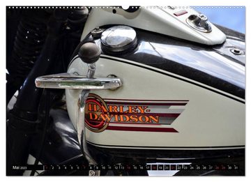 CALVENDO Wandkalender Harley Davidson WLA 750 (Premium, hochwertiger DIN A2 Wandkalender 2023, Kunstdruck in Hochglanz)