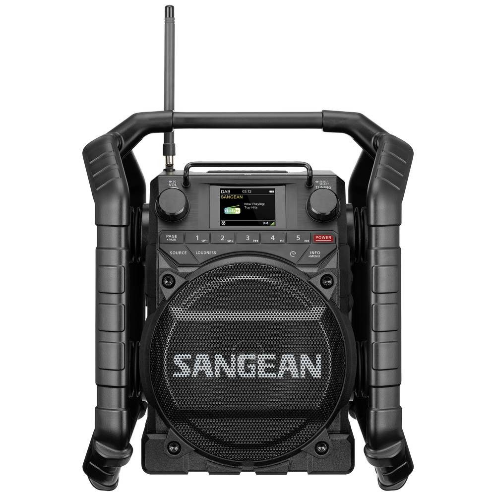 Sangean DAB+ Baustellenradio U4X A500530 Radio (wiederaufladbar, wasserdicht, stoßfest, staubdicht, NFC)