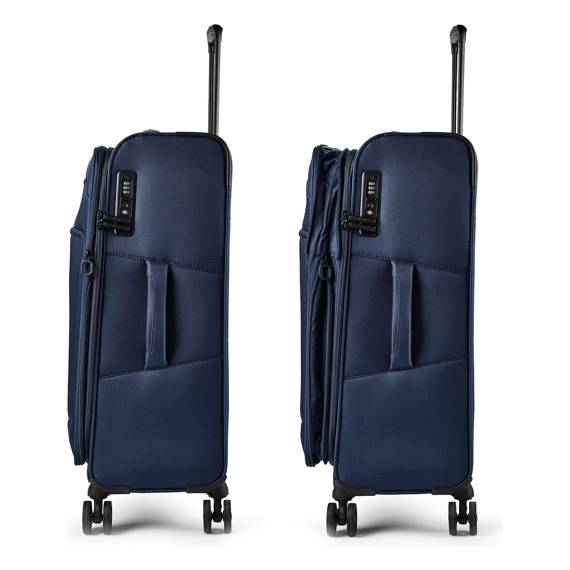 D&N Trolleyset Travel Line 9804, 4 Rollen, (3-teilig, 3 tlg), Polyester