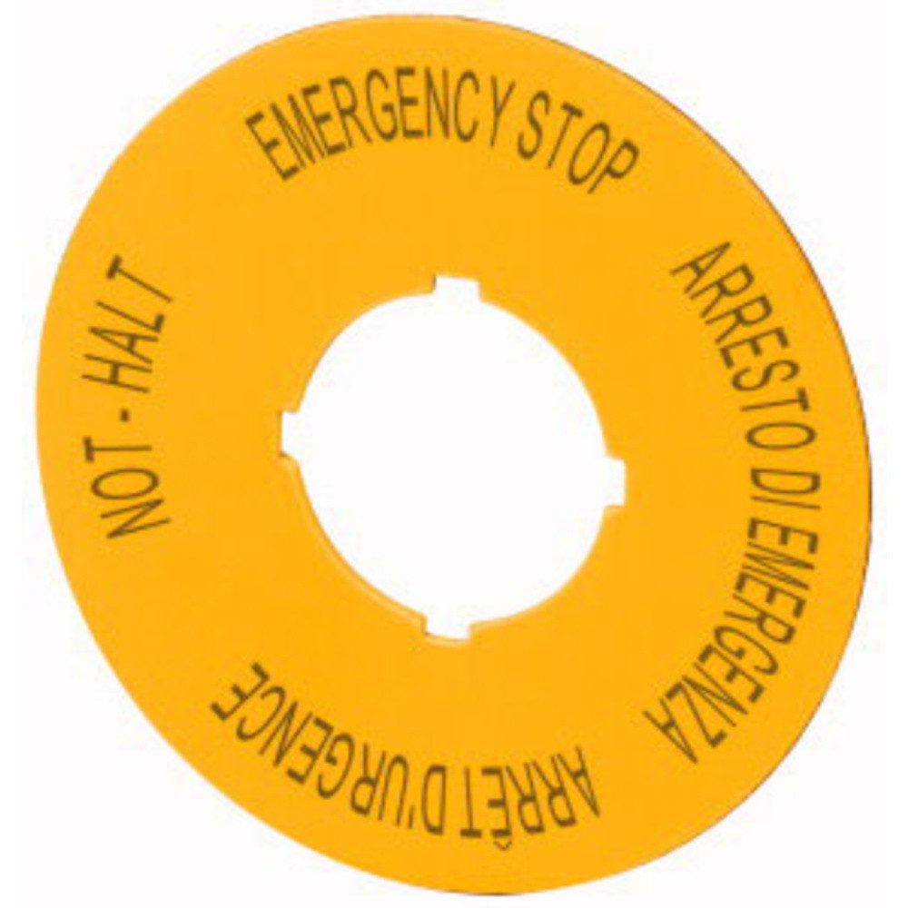 EATON Relais-Modul Eaton M22-XAK11 121085 Bezeichnungsschild (x H) 90 mm x 90 mm NOT-H, (M22-XAK11)