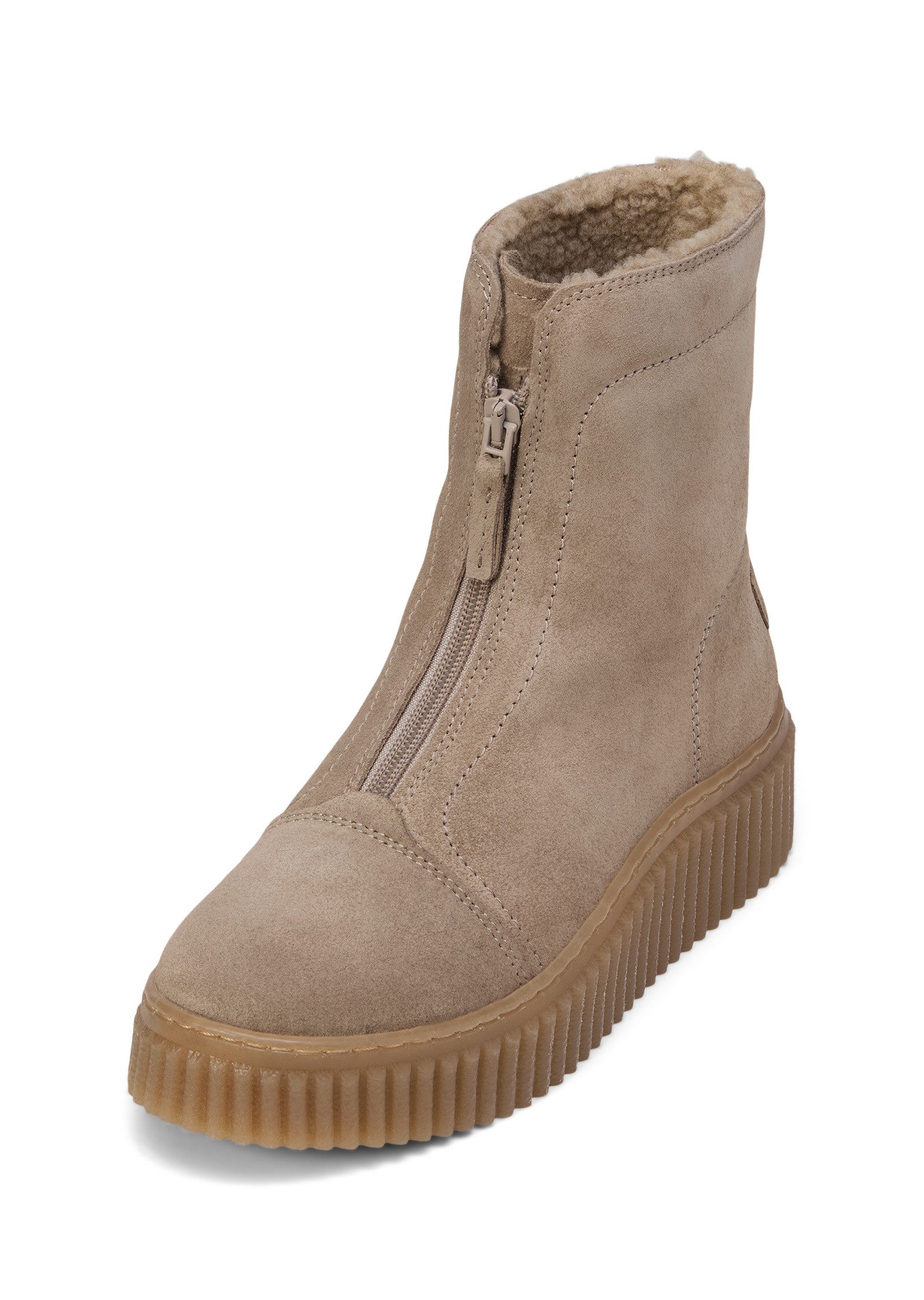 mit Reißverschluss vorne Winterboots