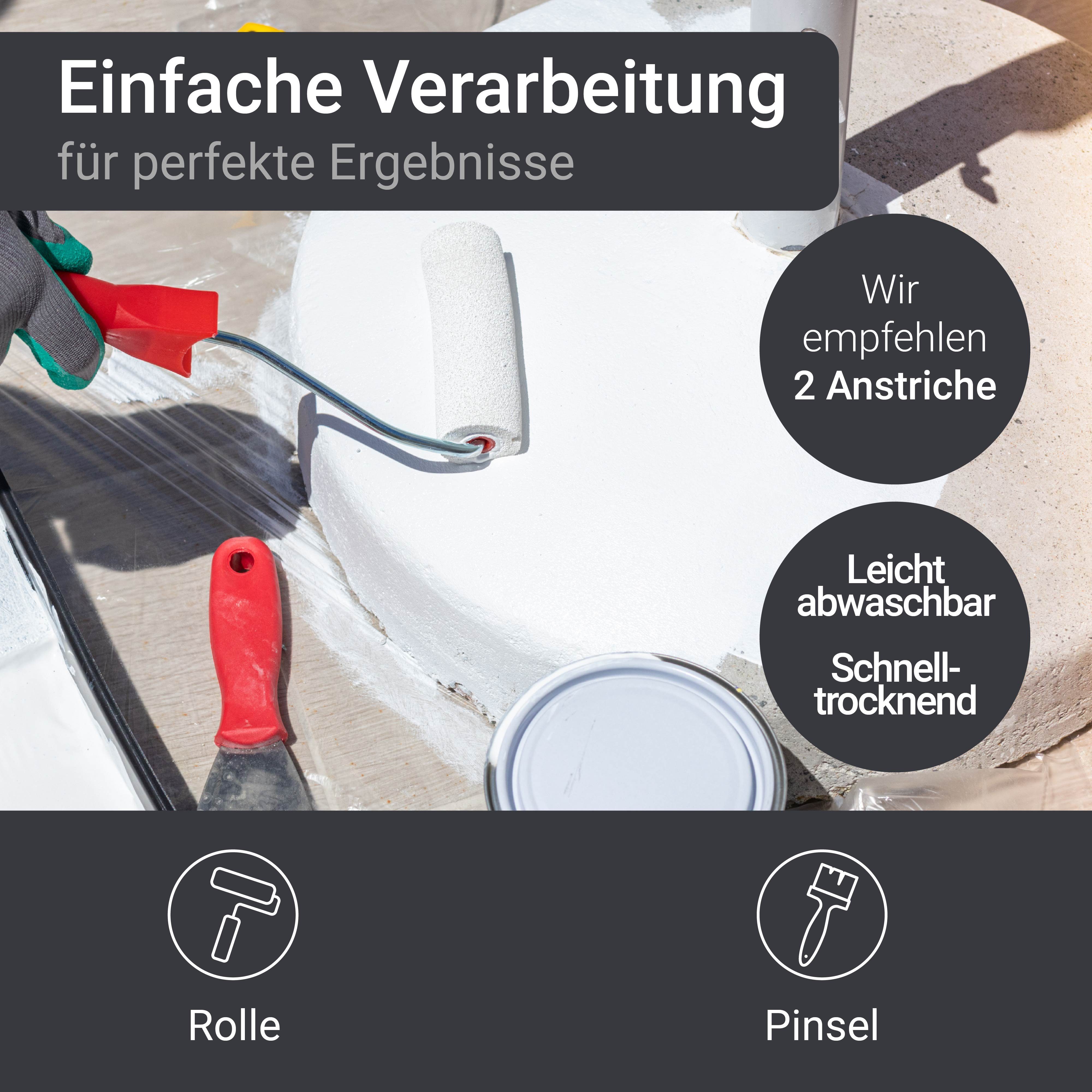WO-WE Bodenversiegelung Betonfarbe Bodenfarbe Bodenbeschichtung W700 MATT, 1-10L – Bild 5 von 5