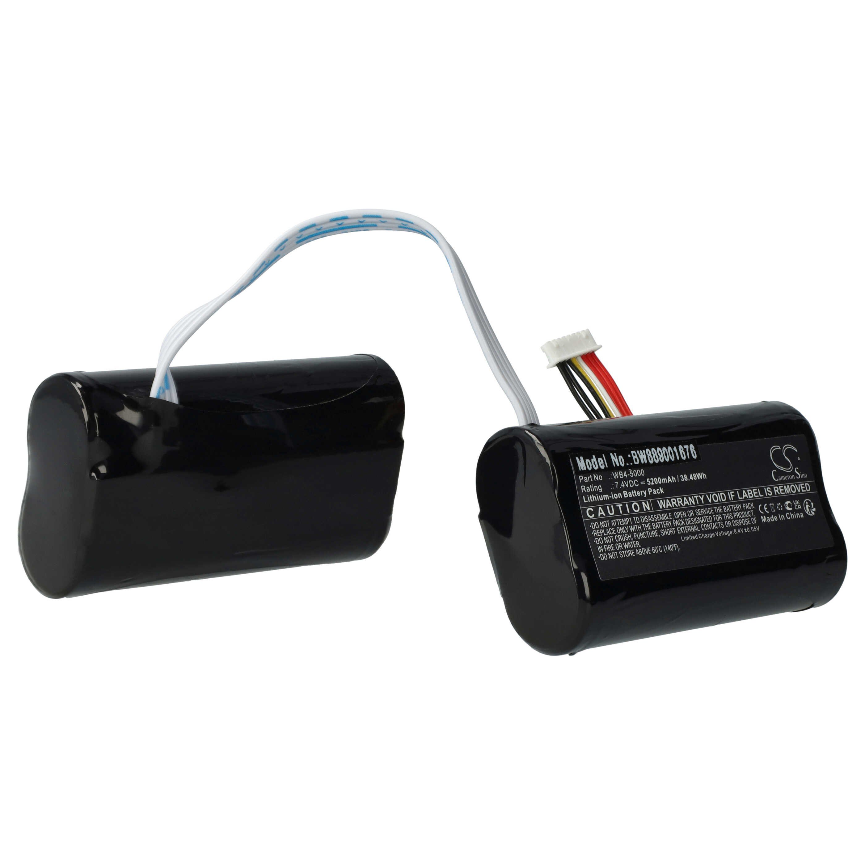 vhbw Akku passend für DJI RC1A Drohne-Controller (5200 mAh, 7,4 V, Li-Ion) Drohnen-Akku Akku Li-Ion 5200 mAh (7,4 V, 1 St), Leistungsfähiger Austausch-Akku für den Controller Ihrer Drohne