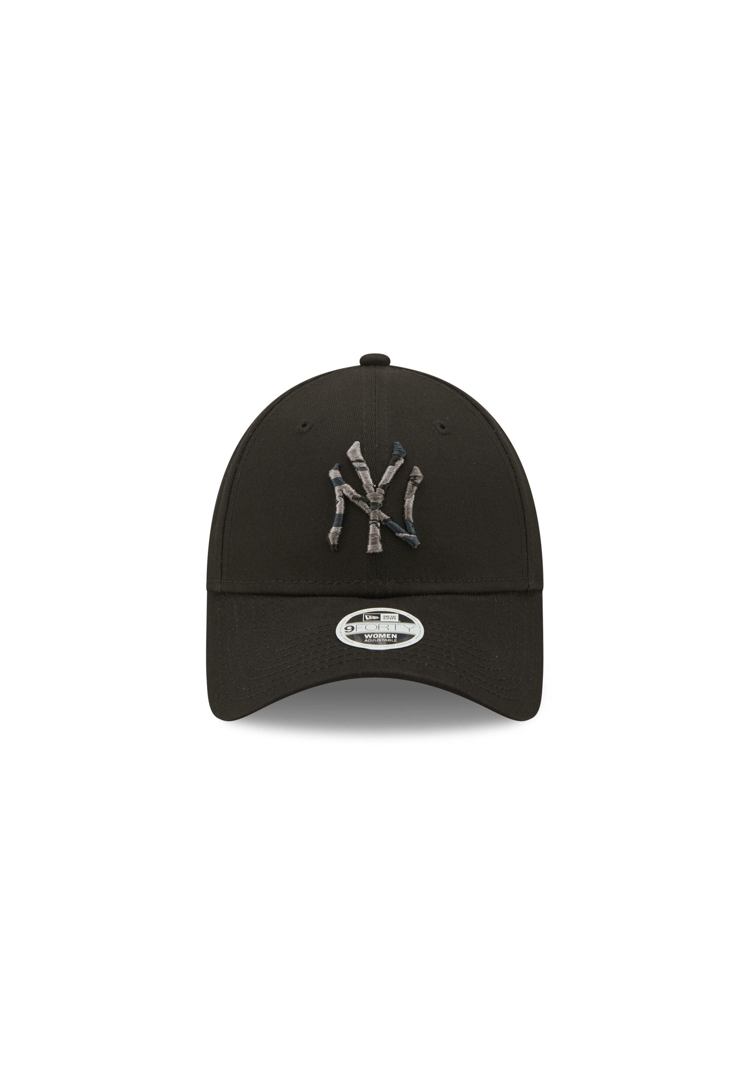 New Era Baseball Cap New York Yankees MLB Camouflage Infill Black 9Forty Adjustable Women C (1-St)