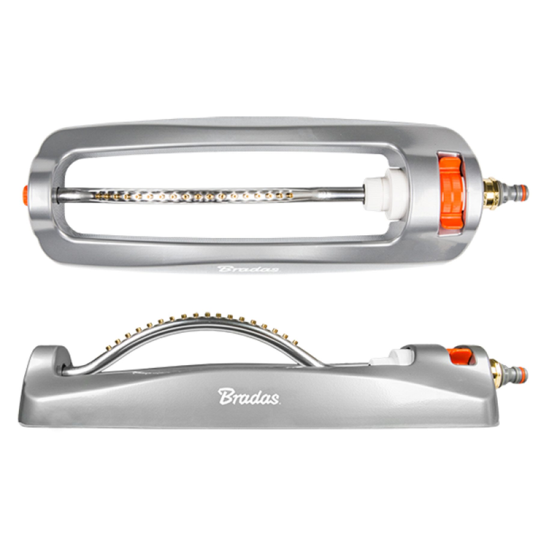 Bradas Viereckregner WHITE LINE Oszillierender Sprinkler aus Metall bis 399 m², (1-St)