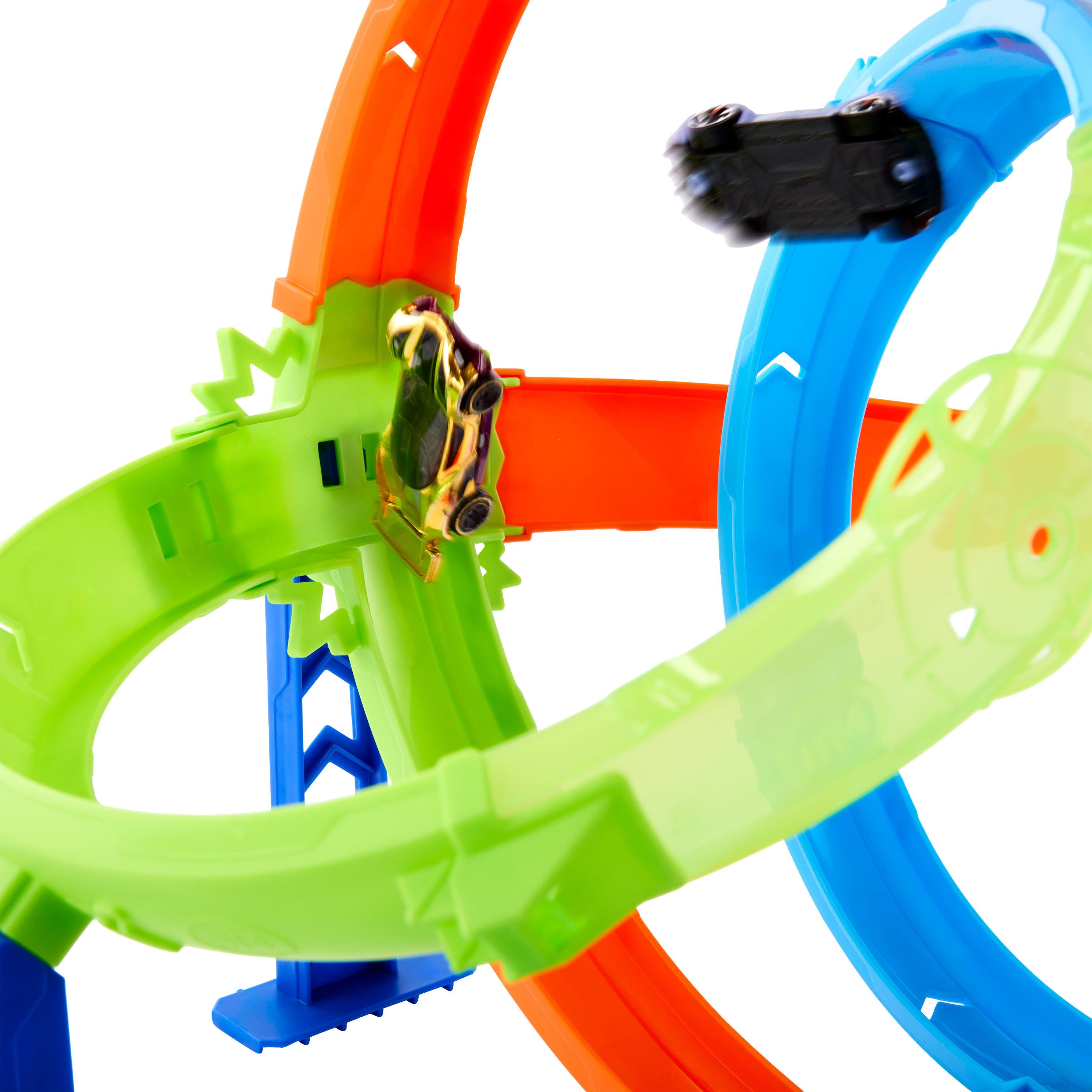 Hot Wheels Autorennbahn Hot Wheels Stunt Tracks Turbo Looping Set
