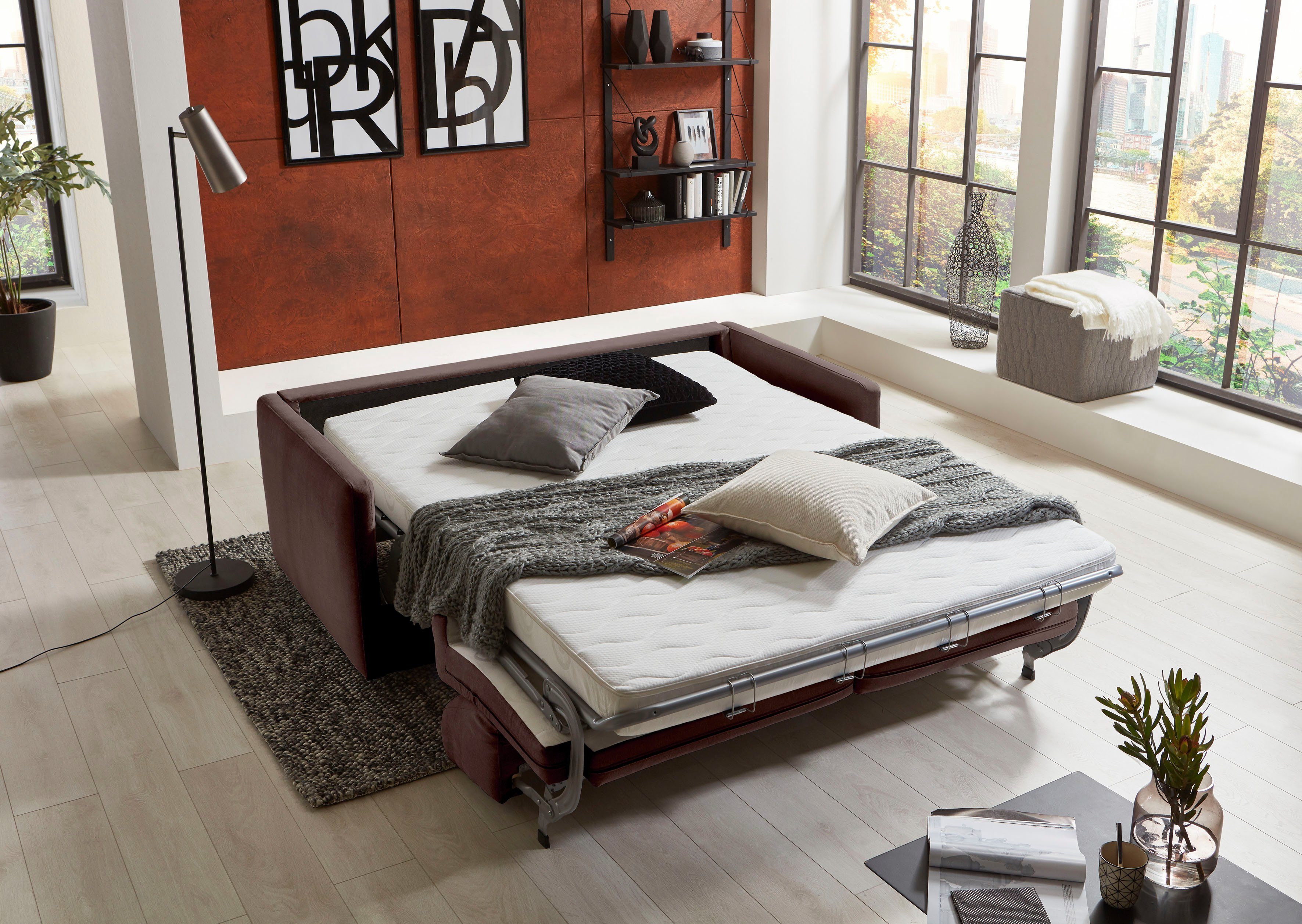 ATLANTIC home collection Schlafsofa Limone, für Dauerschläfer geeignet inkl günstig online kaufen