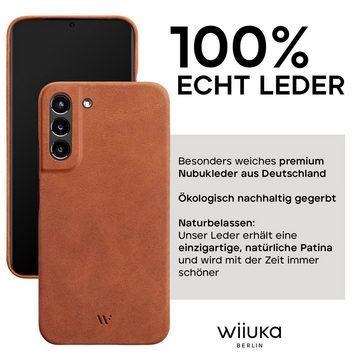 wiiuka Smartphone-Hülle skiin MORE Handyhülle für Samsung Galaxy S23 Plus, Handgefertigt - Deutsches Leder, Premium Case